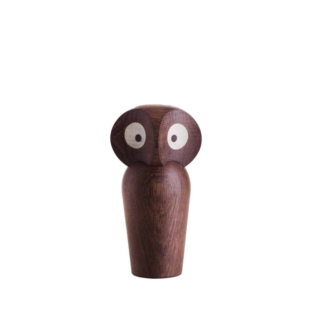 architectmade | wooden owl | mini smoked oak