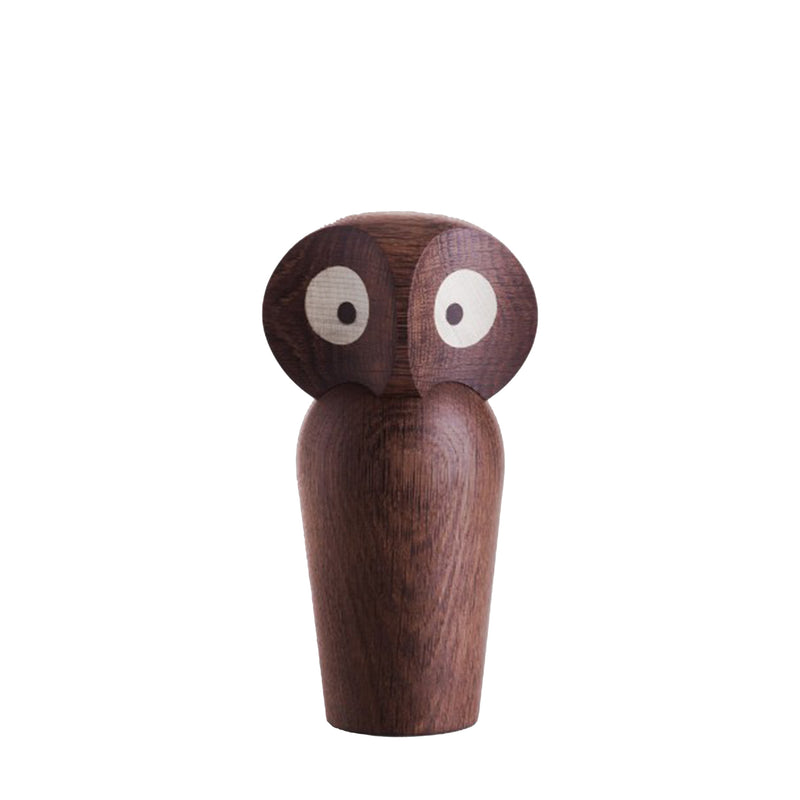 architectmade | wooden owl | small smoked oak