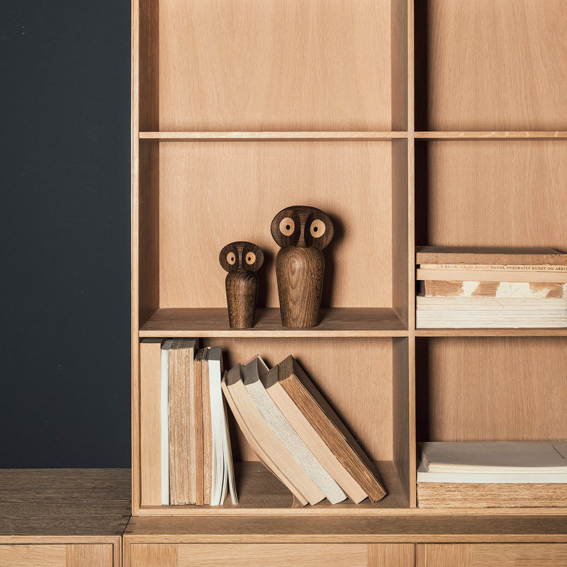 architectmade | wooden owl | mini smoked oak