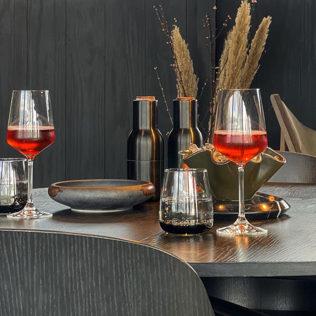 audo copenhagen (menu) | bottle grinder set | bronzed brass + walnut lid