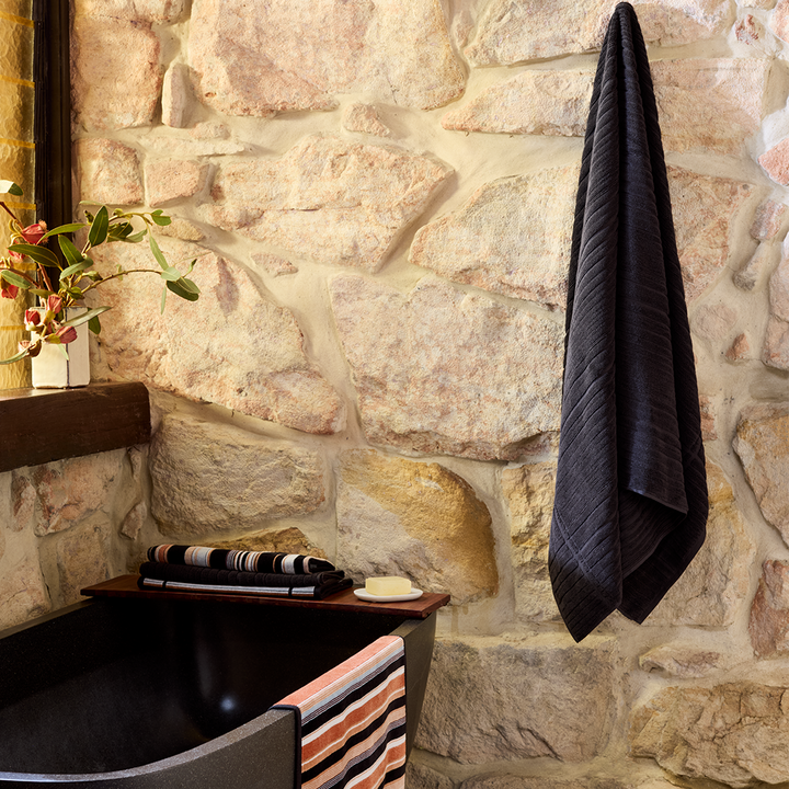 innate collection | shale towel - carbon
