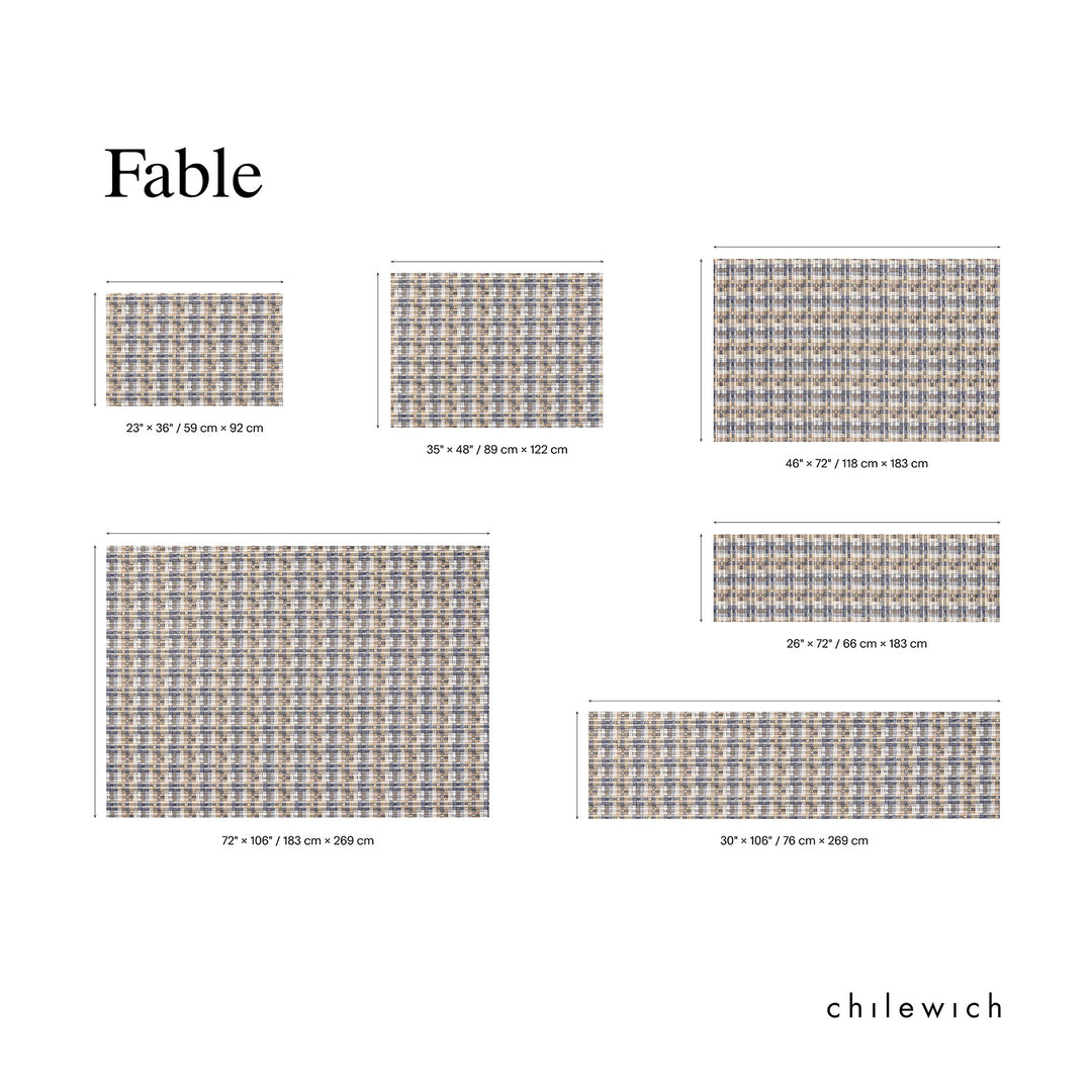 chilewich | woven floormat 118x183cm (46x72") | fable sorbet