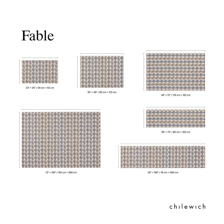 chilewich | woven floormat 118x183cm (46x72") | fable sorbet