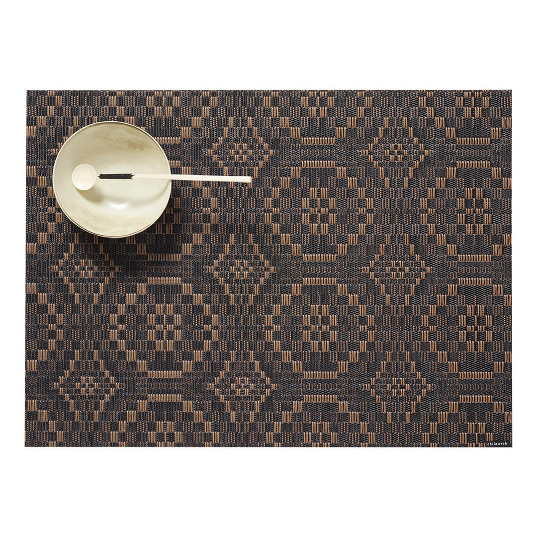 chilewich | placemat rectangle | overshot tiger eye