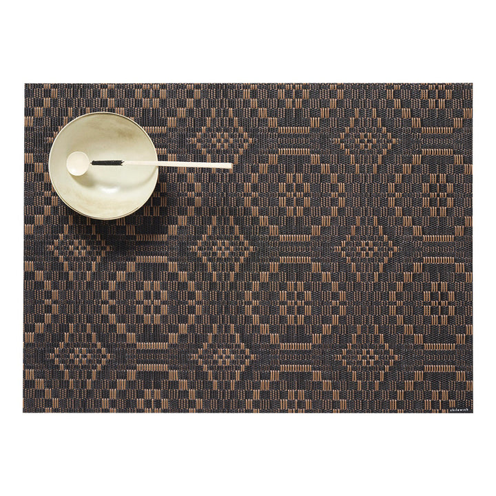 chilewich | placemat rectangle | overshot tiger eye