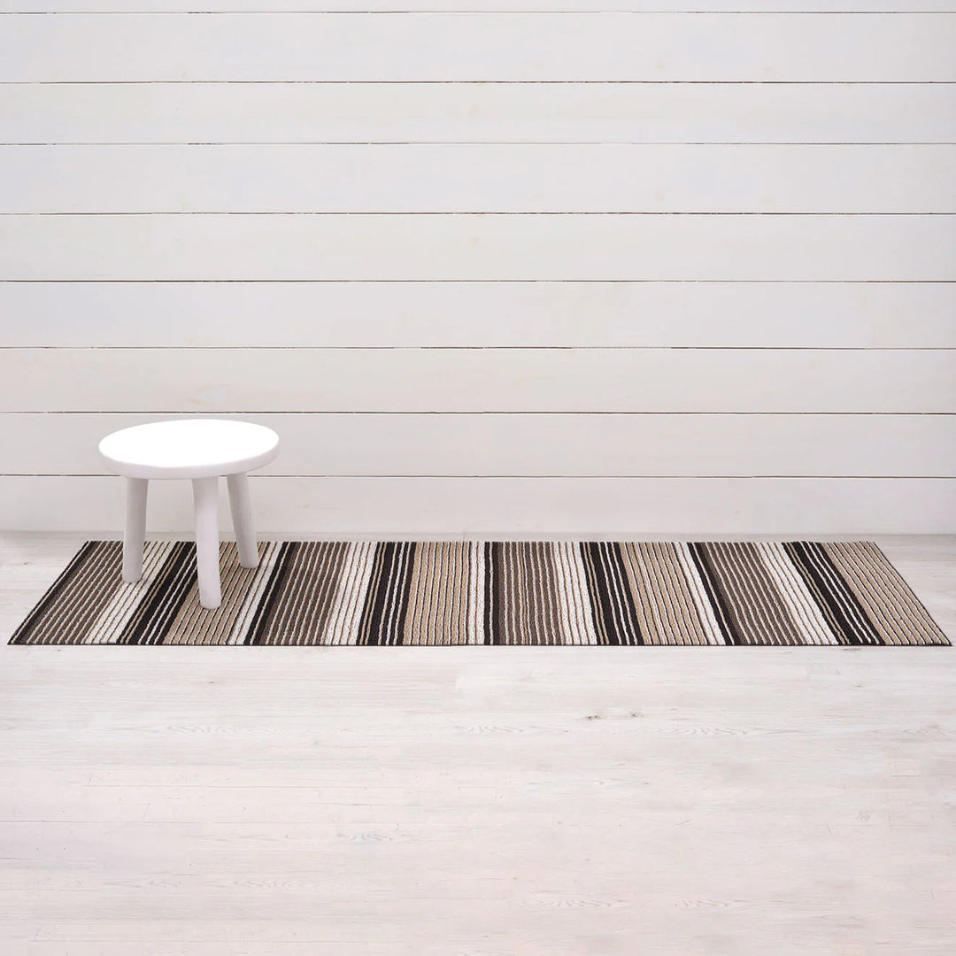 chilewich | shag runner mat 61x183cm (24x36") | pleat stripe oyster