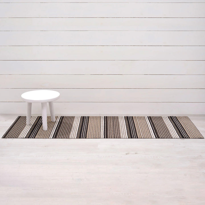 chilewich | shag runner mat 61x183cm (24x36") | pleat stripe oyster