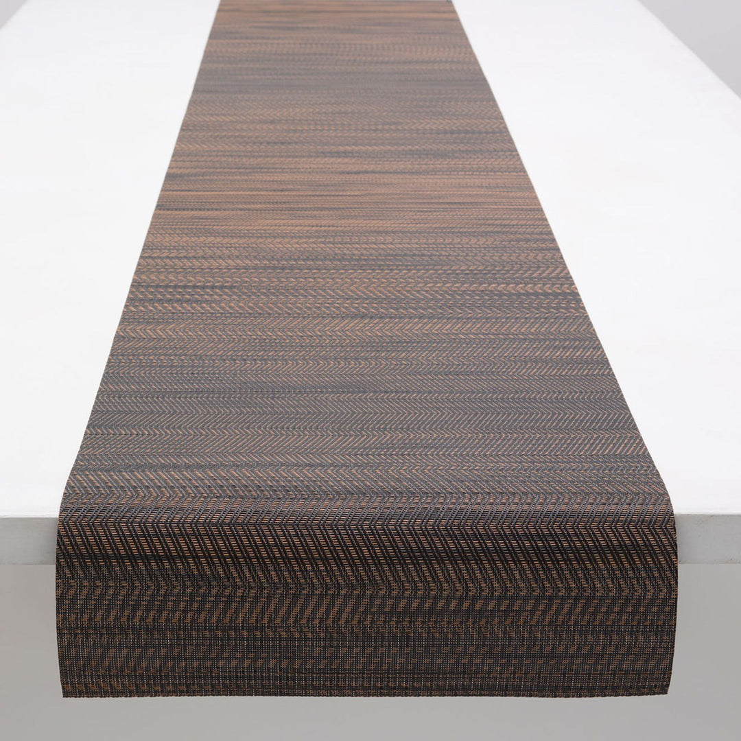 chilewich | table runner 36x183cm | wave tiger eye