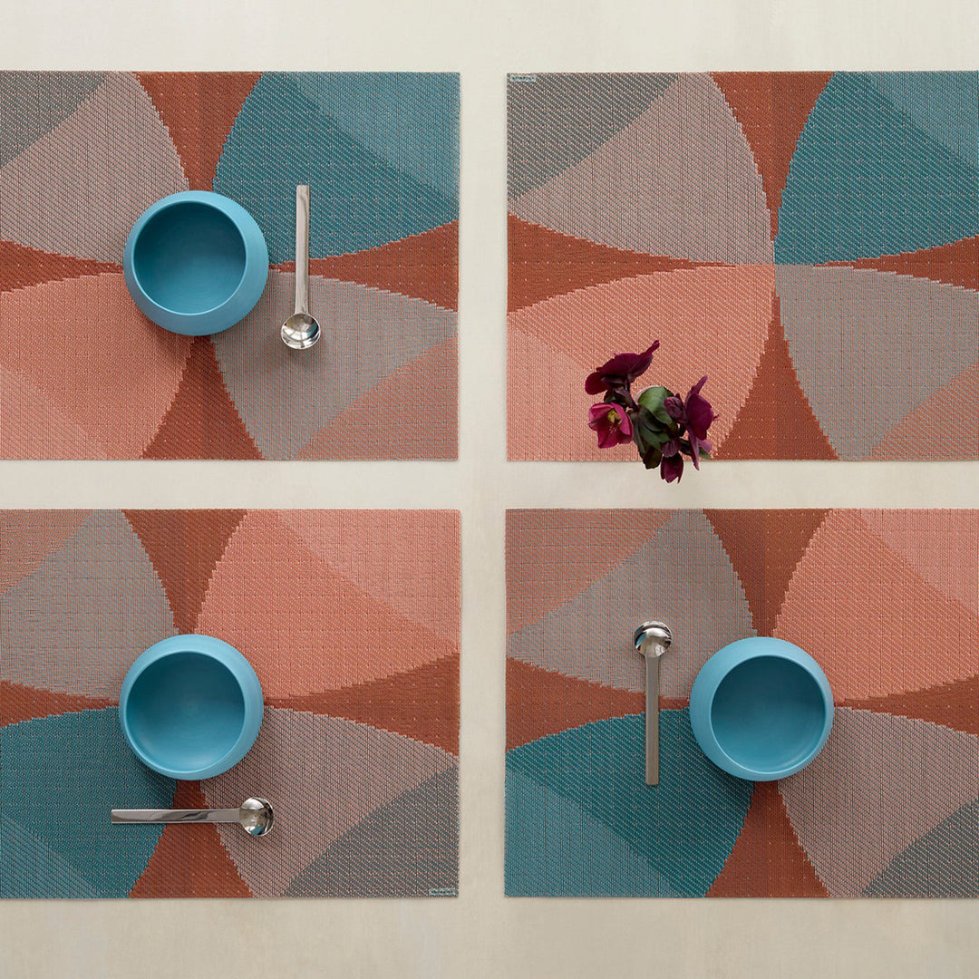 chilewich | placemat rectangle | canopy raspberry