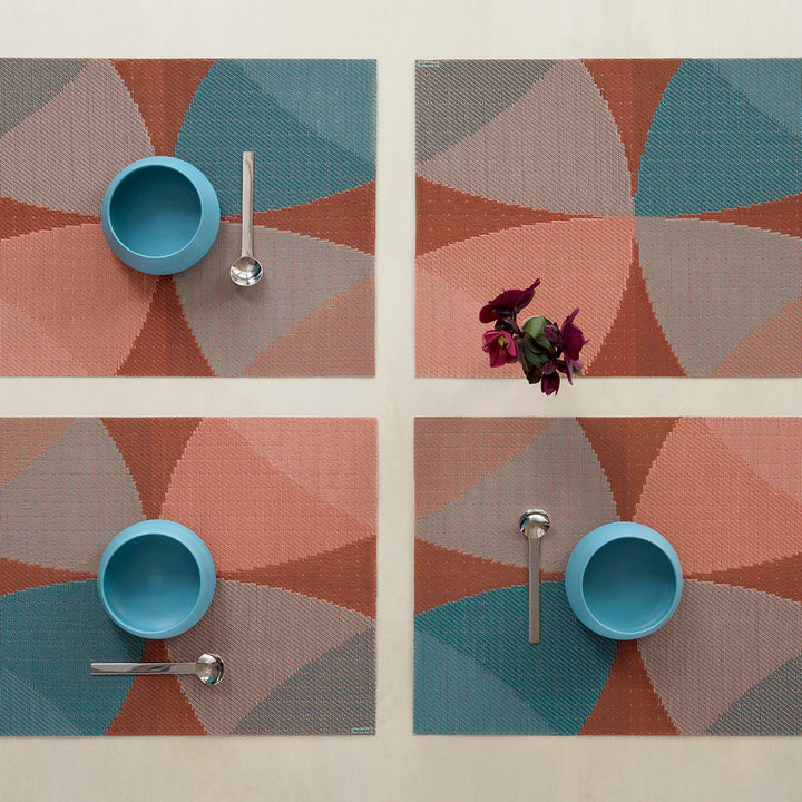 chilewich | placemat rectangle | canopy raspberry