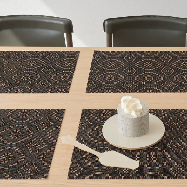 chilewich | placemat rectangle | overshot tiger eye