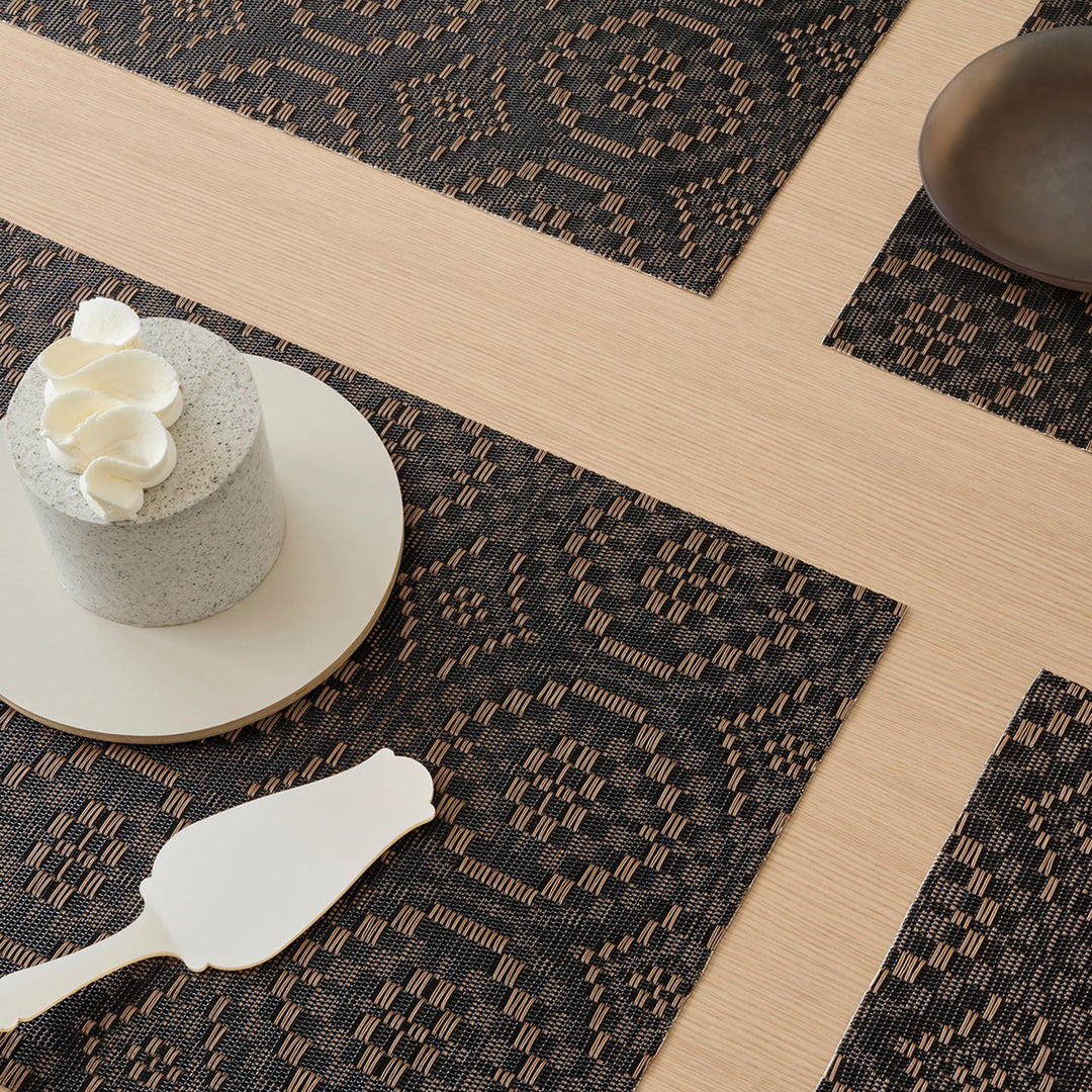 chilewich | placemat rectangle | overshot tiger eye