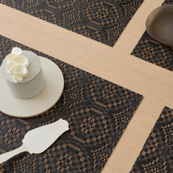 chilewich | placemat rectangle | overshot tiger eye