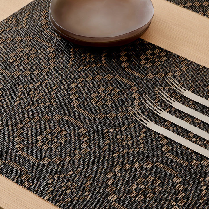 chilewich | placemat rectangle | overshot tiger eye
