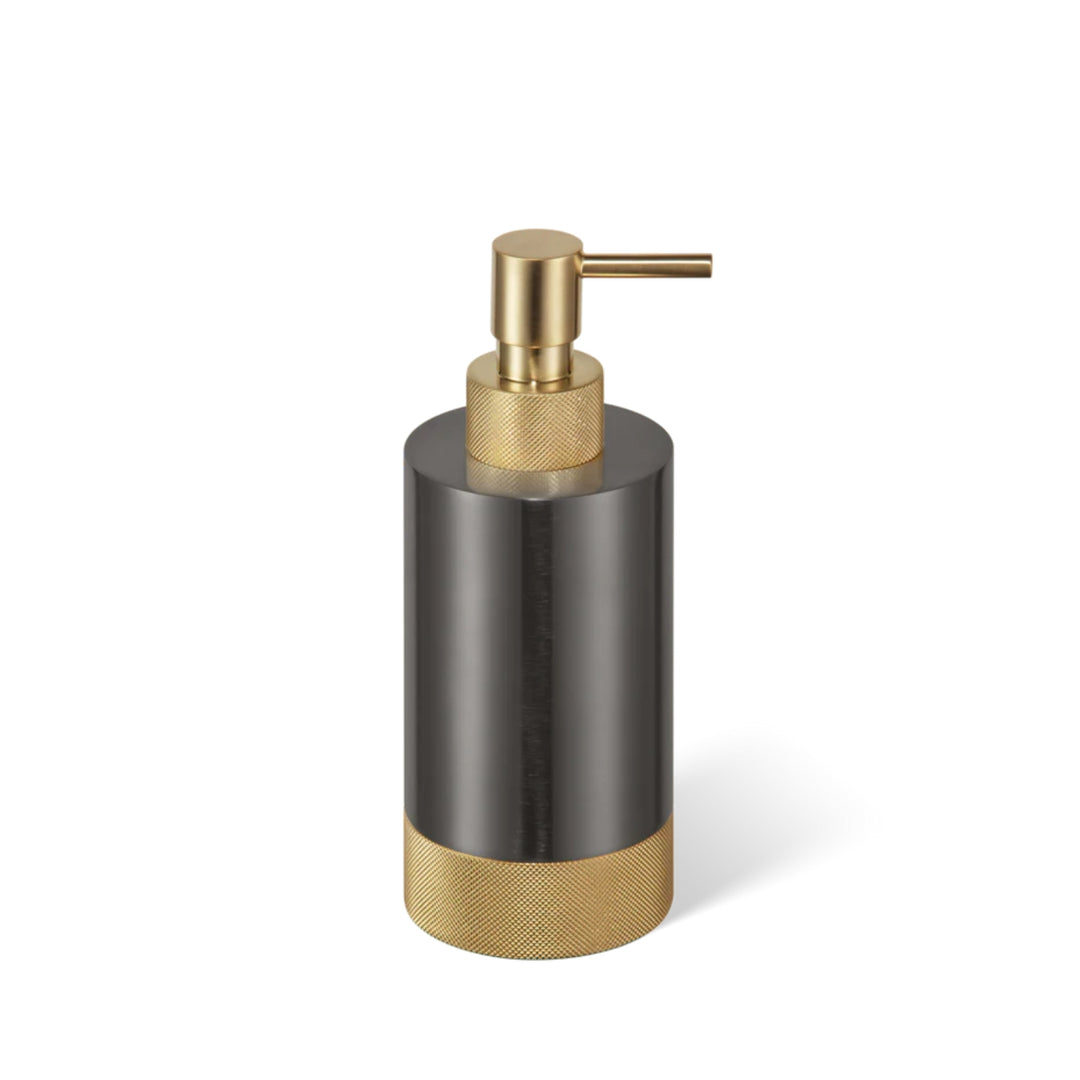 decor walther | CLUB series | soap dispenser | dark metal matt + gold matt 24 karat