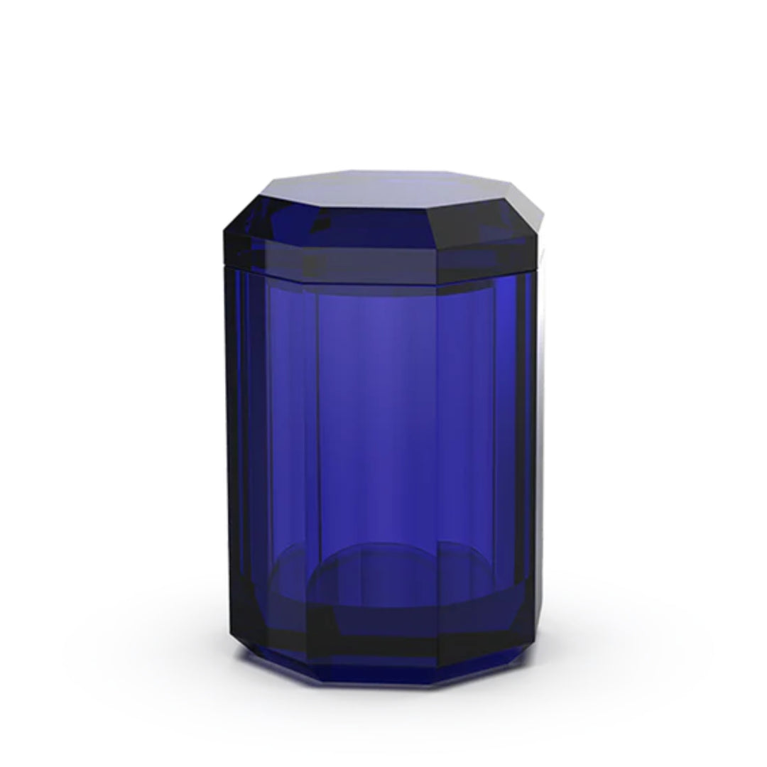 decor walther | KRISTALL collection | multi-purpose box with lid | capri blue