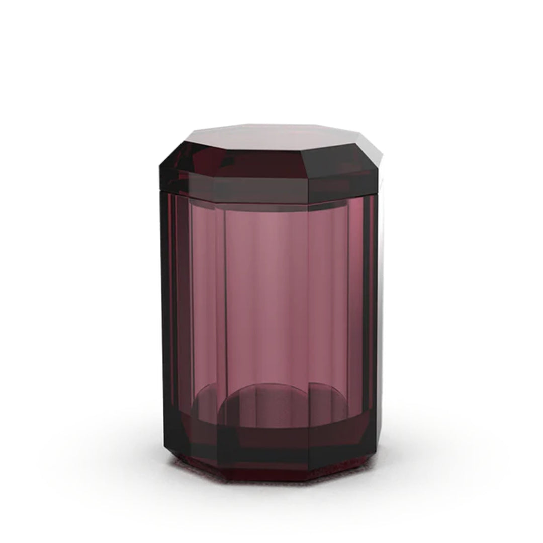 decor walther | KRISTALL collection | multi-purpose box with lid | rich burgundy