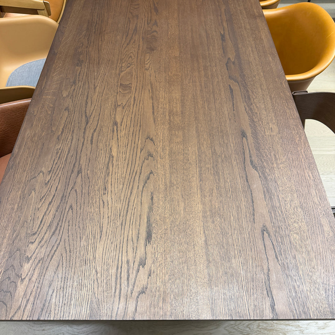 muuto | 70/70 table | solid smoked oak + black base 225x90cm - EX DISPLAY