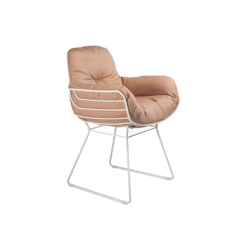 freifrau | leyasol outdoor armchair high | wire frame | lopi beldi + grey white