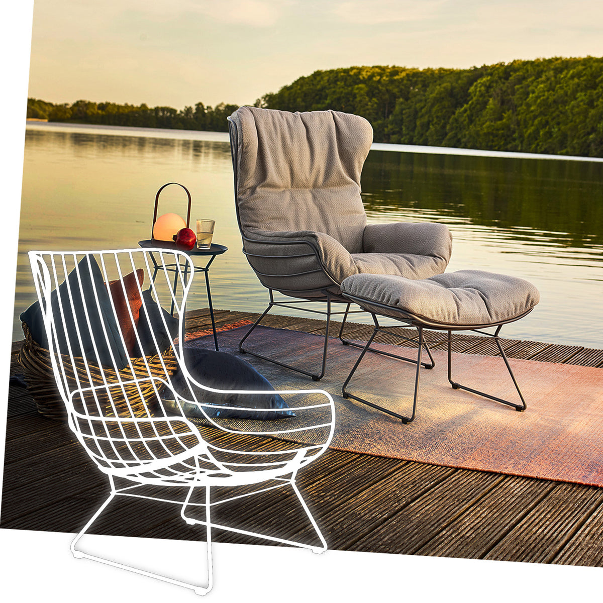freifrau | leyasol wingback chair | CONFIGURATOR >