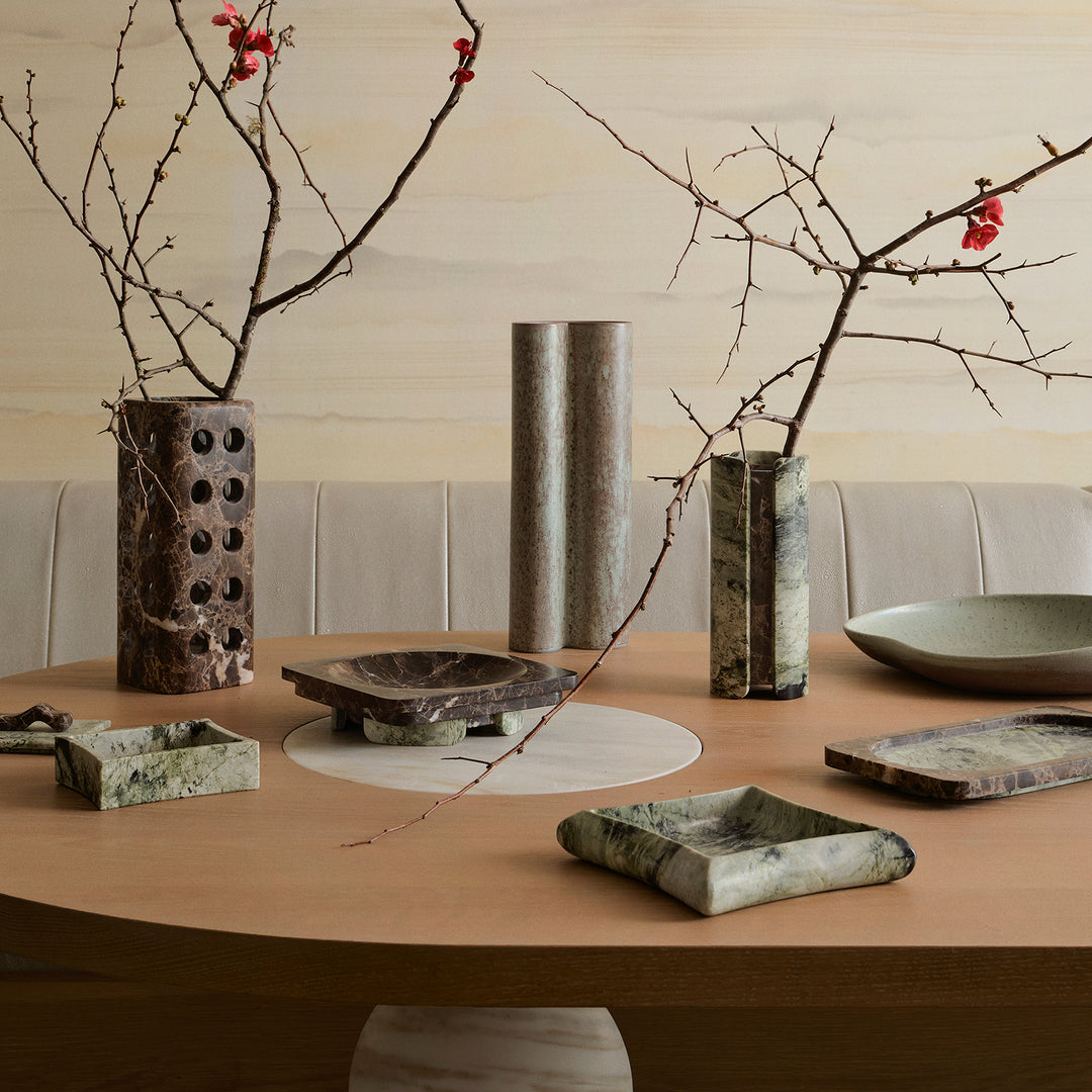 greg natale | caldera tray | irish green + emperador