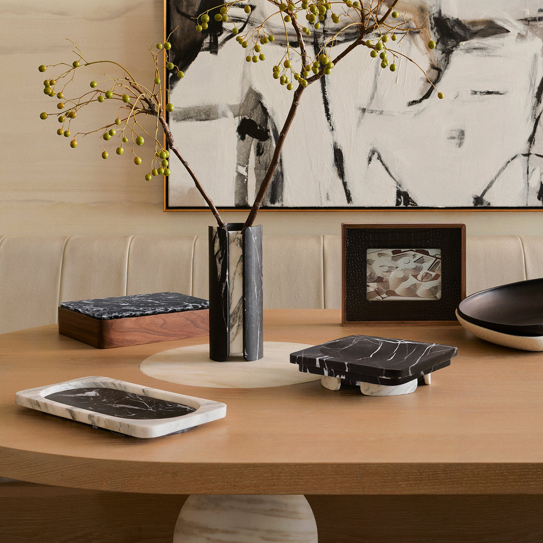 greg natale | vent vase | nero + arabescato