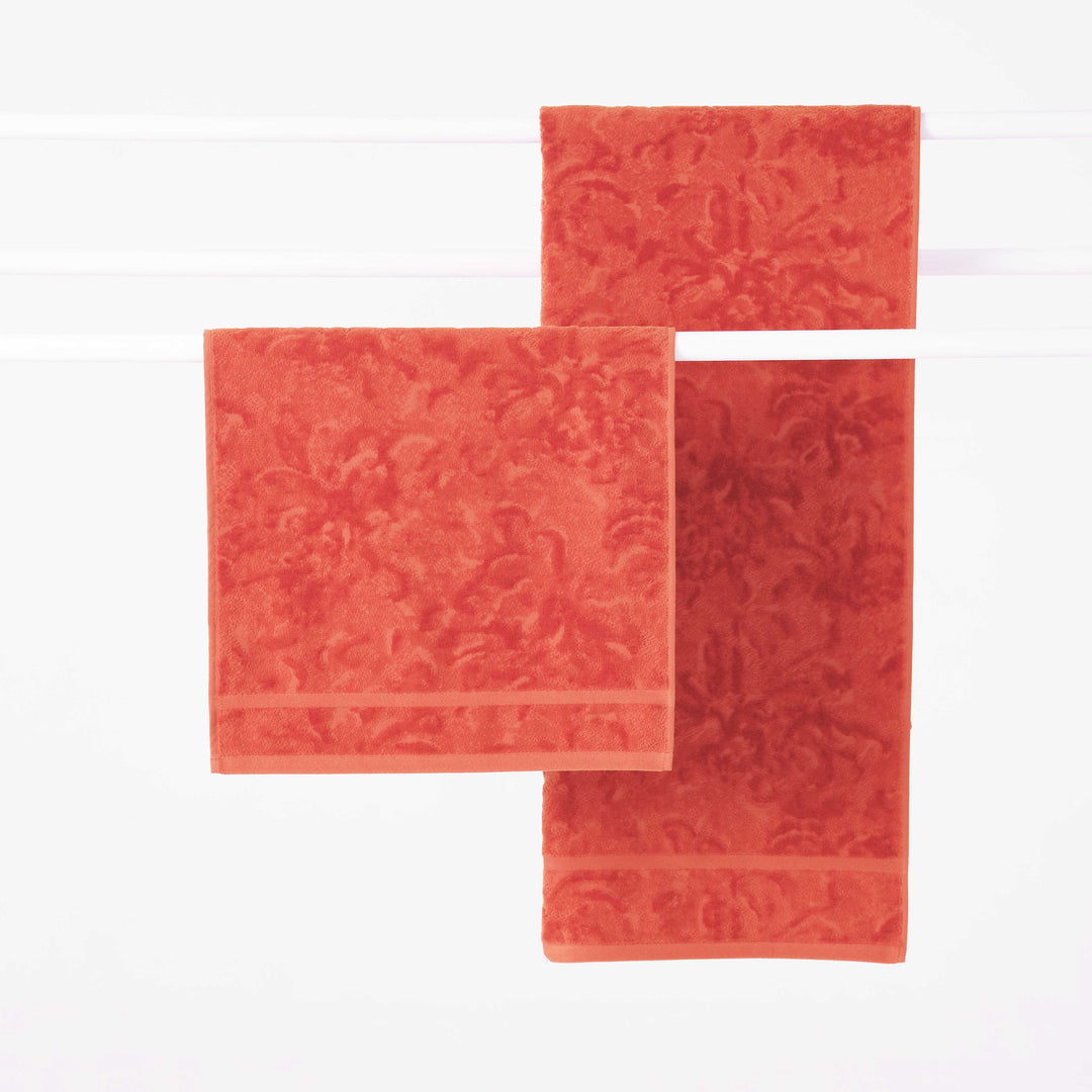 innate collection | shadows towel - coral