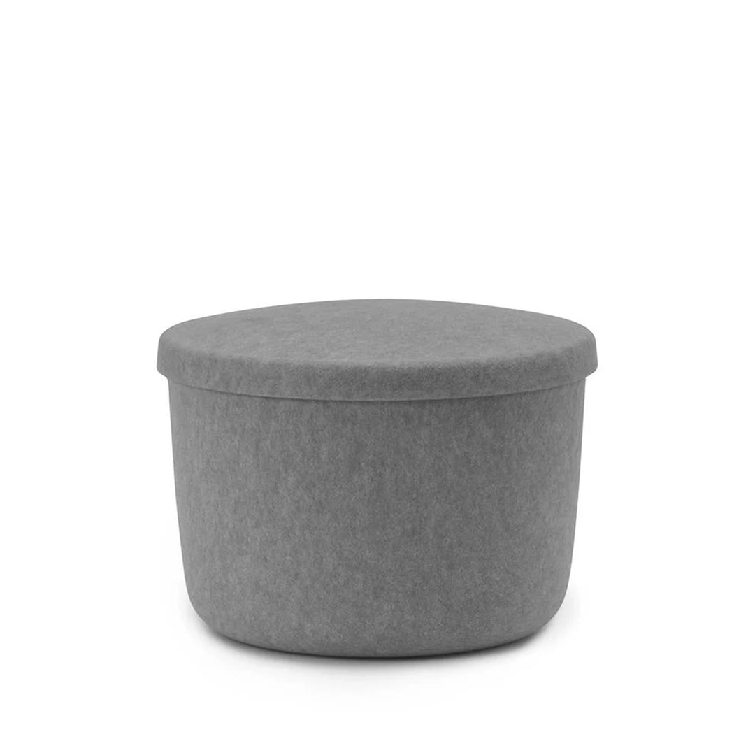 normann copenhagen | hide storage pouf | small | grey