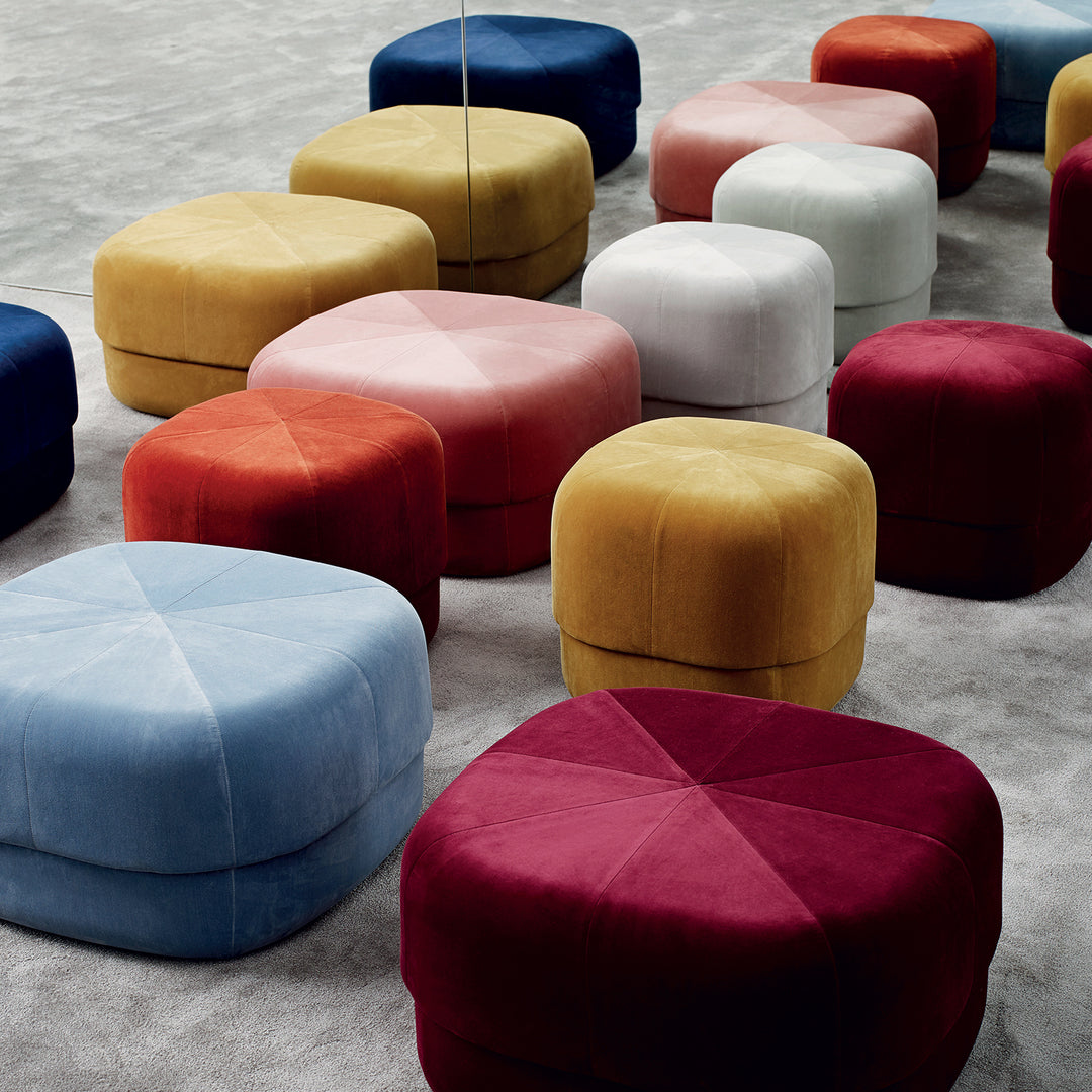 normann copenhagen | circus pouf | dark red small