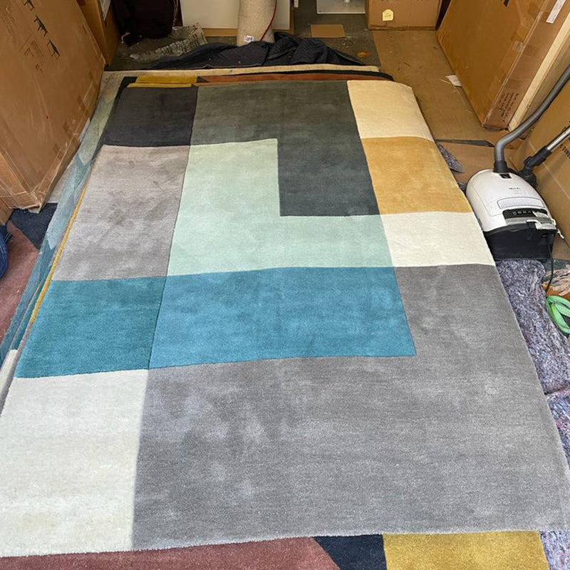 linie design | ometri floor rug | aqua 200x300cm - EX DISPLAY