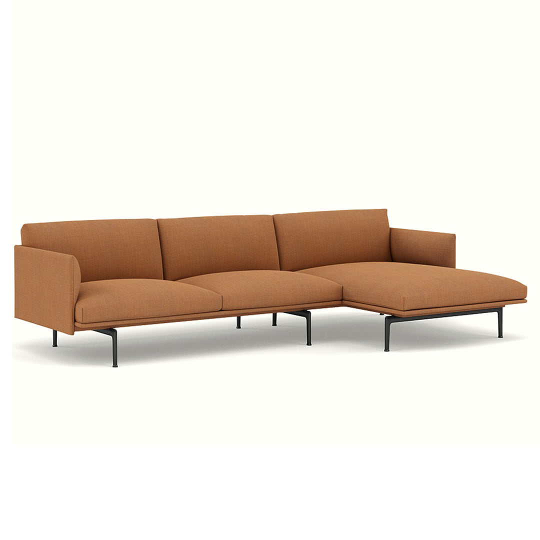 muuto | outline chaise lounge sofa right | remix 443