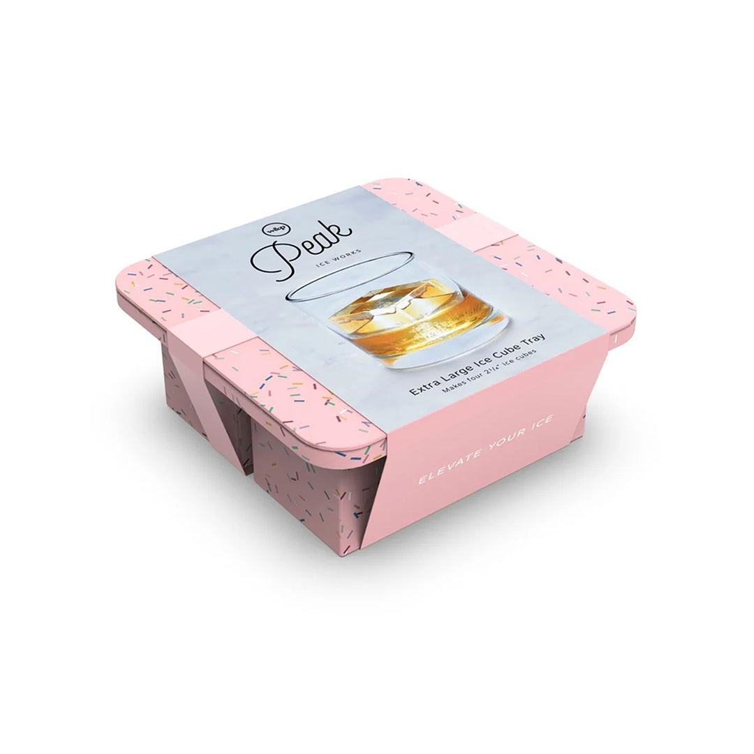 peak | extra large ice tray | speckled pink