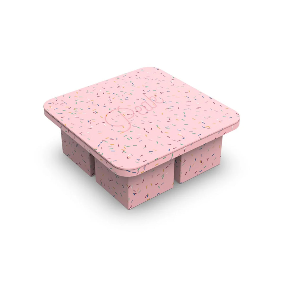 peak | extra large ice tray | speckled pink