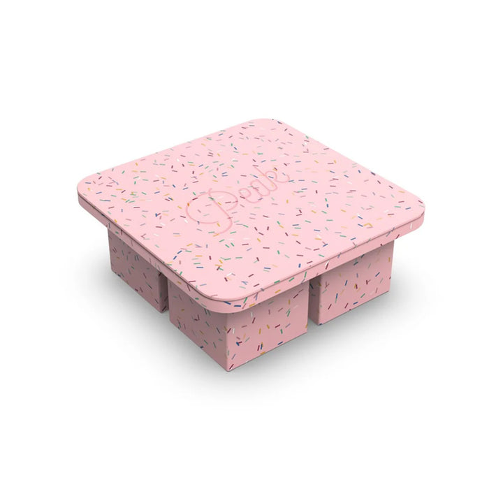 peak | extra large ice tray | speckled pink
