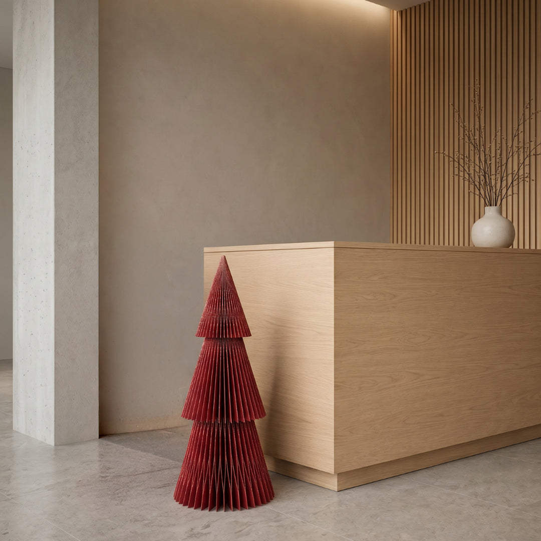 nordic rooms | deluxe tree tall | classic red glitter 80cm