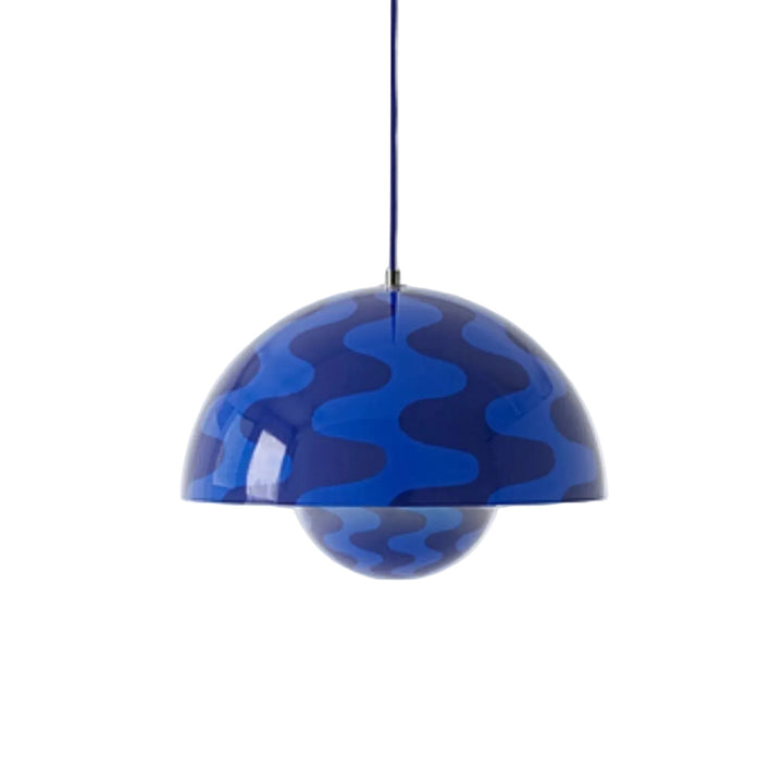 &tradition | flowerpot VP7 pendant lamp | cobalt blue + twilight blue pattern 37cm