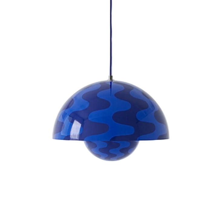 &tradition | flowerpot VP7 pendant lamp | cobalt blue + twilight blue pattern 37cm