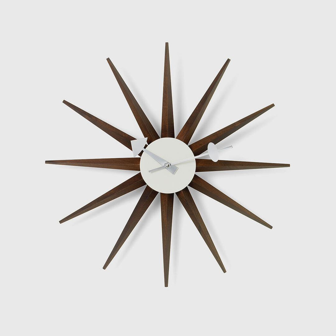 vitra | sunburst clock | walnut