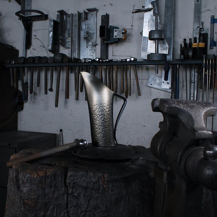 fink | water jug | 10 year anniversary charcoal hand hammered - limited edition