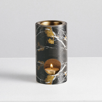 addition studio | synergy oil burner | black marble - LC