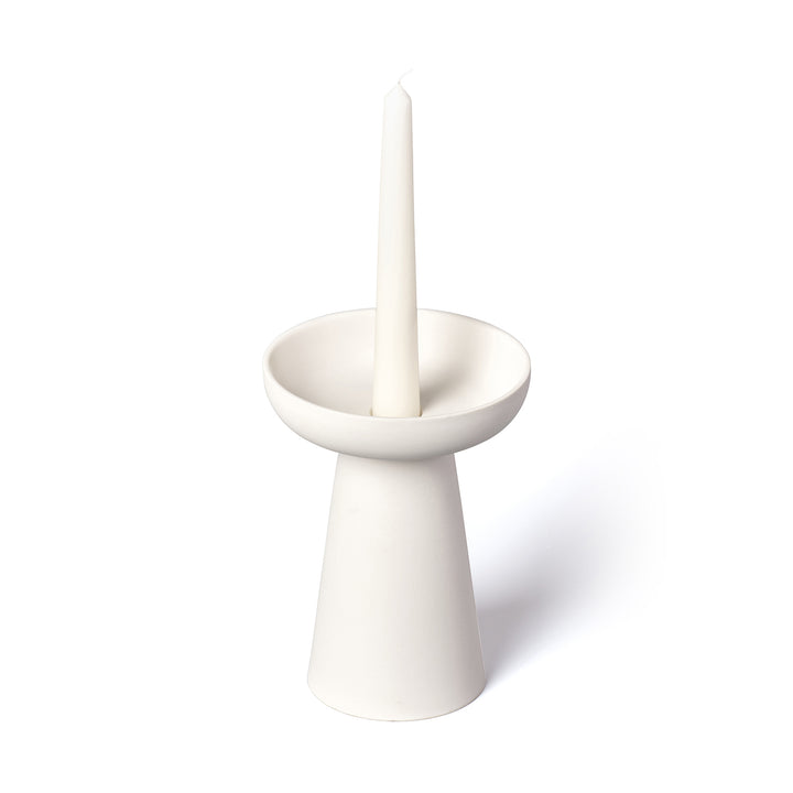 aery living | porcini candle holder large | white - LC