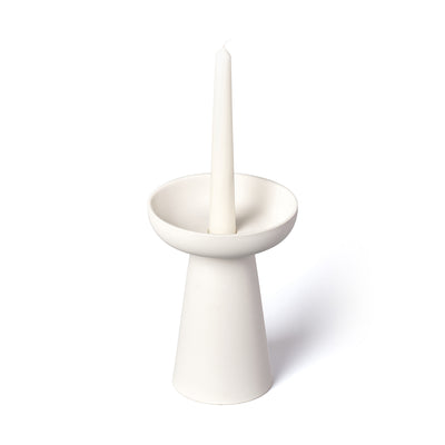 aery living | porcini candle holder large | white ~ DC
