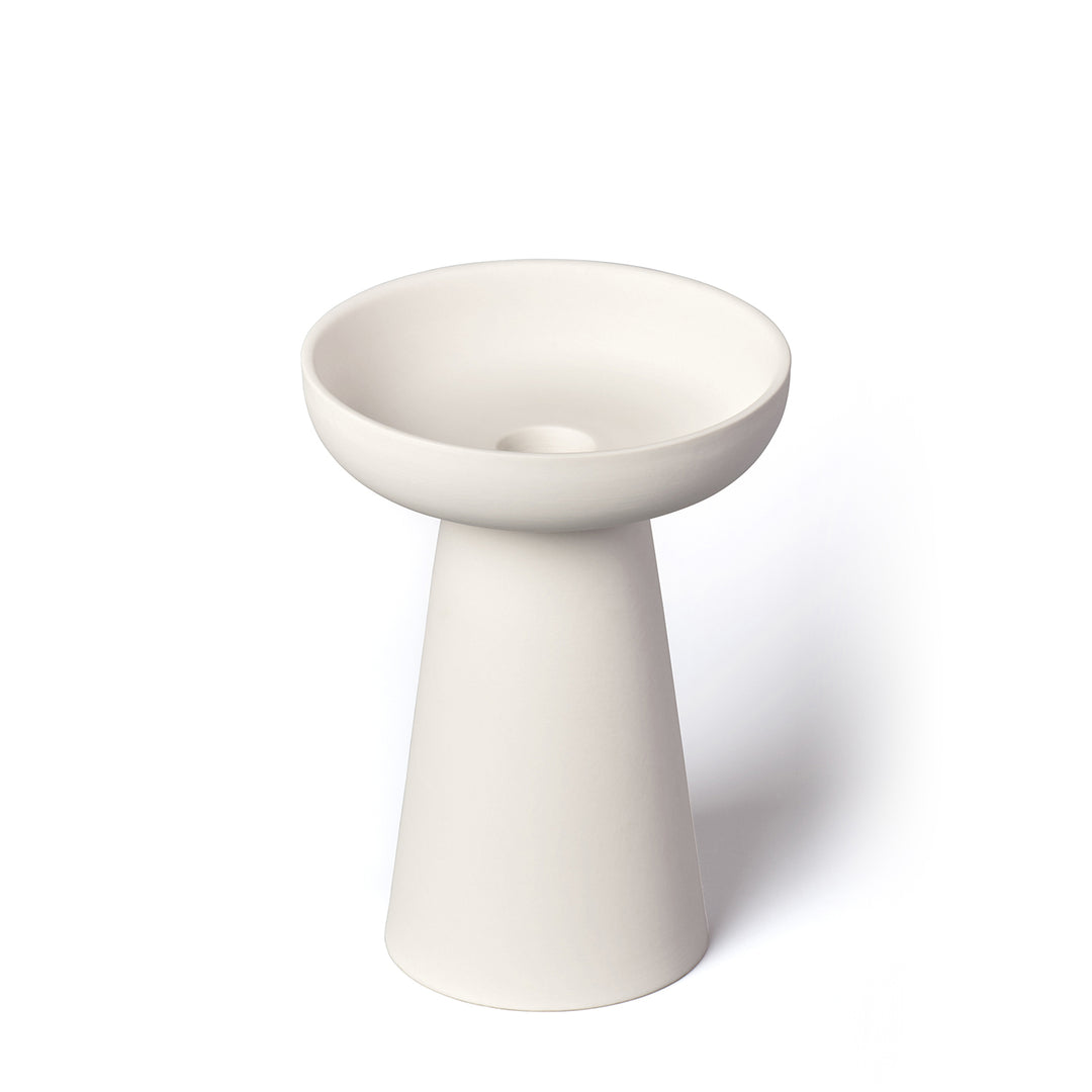 aery living | porcini candle holder large | white - LC