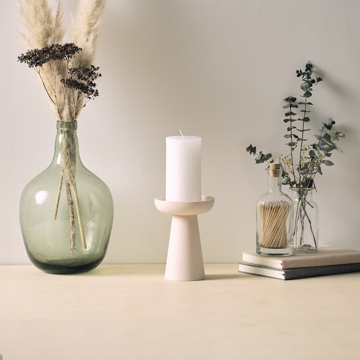 aery living | porcini candle holder large | white - LC