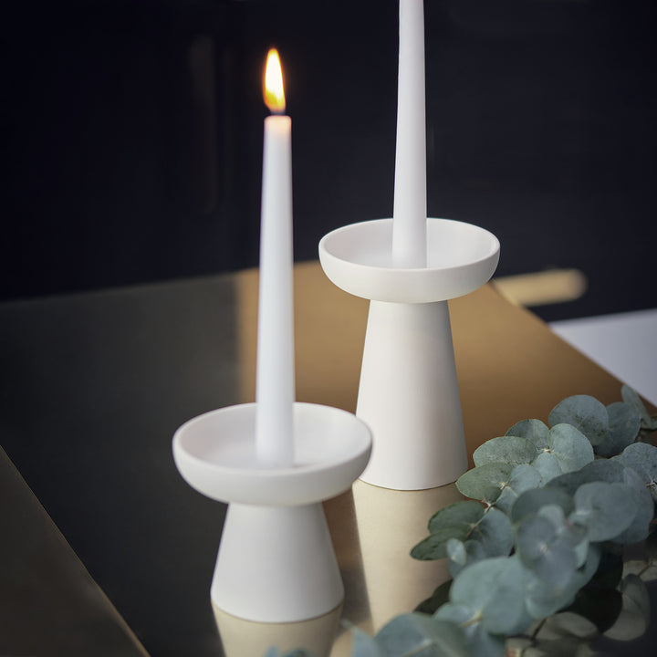 aery living | porcini candle holder large | white - LC