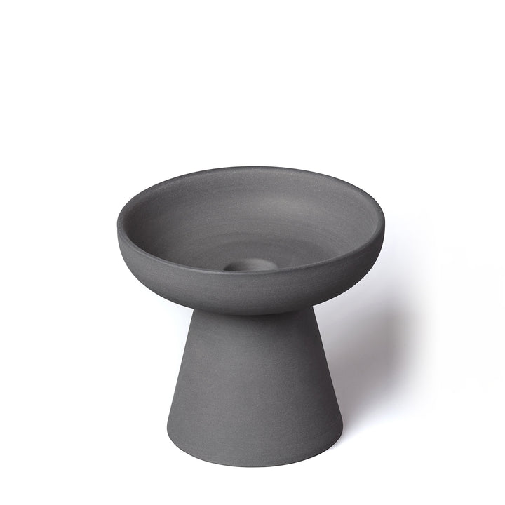 aery living | porcini candle holder medium | charcoal - LC