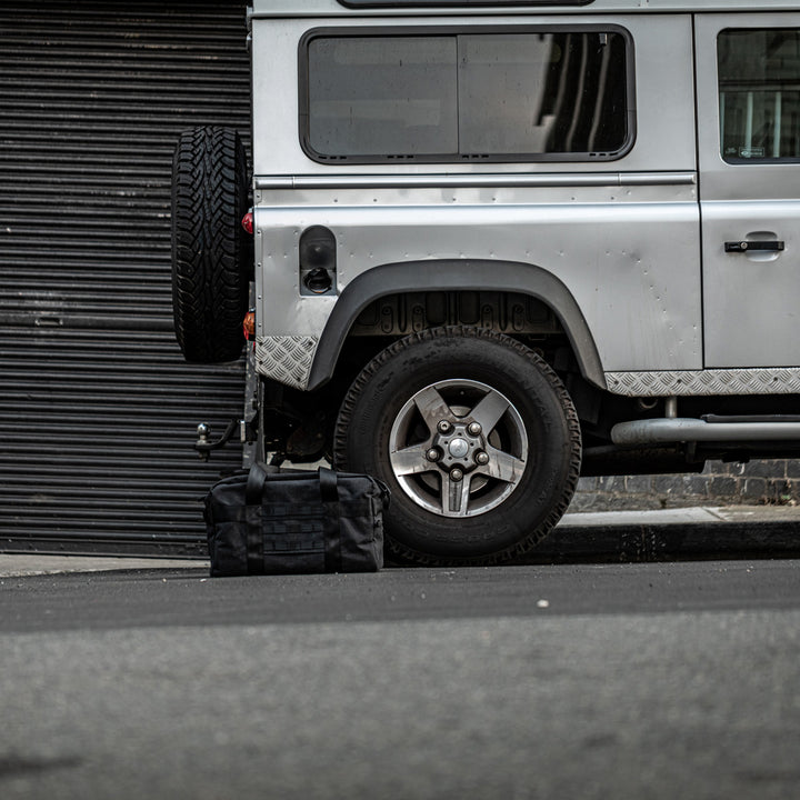 afternoons with Albert | technical weekender bag | black