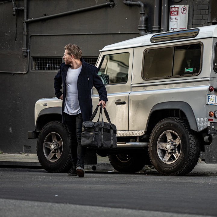 afternoons with Albert | technical weekender bag | black