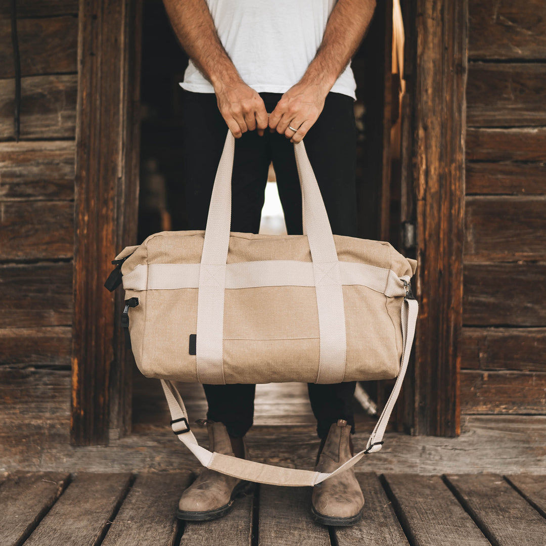 afternoons with Albert | technical weekender bag | oak