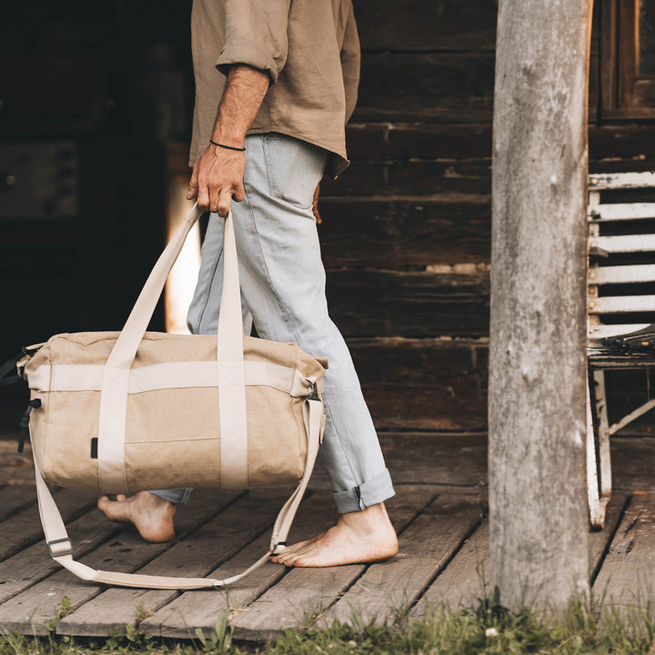 afternoons with Albert | technical weekender bag | oak